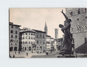 Postcard Signoria Square, Florence, Italy