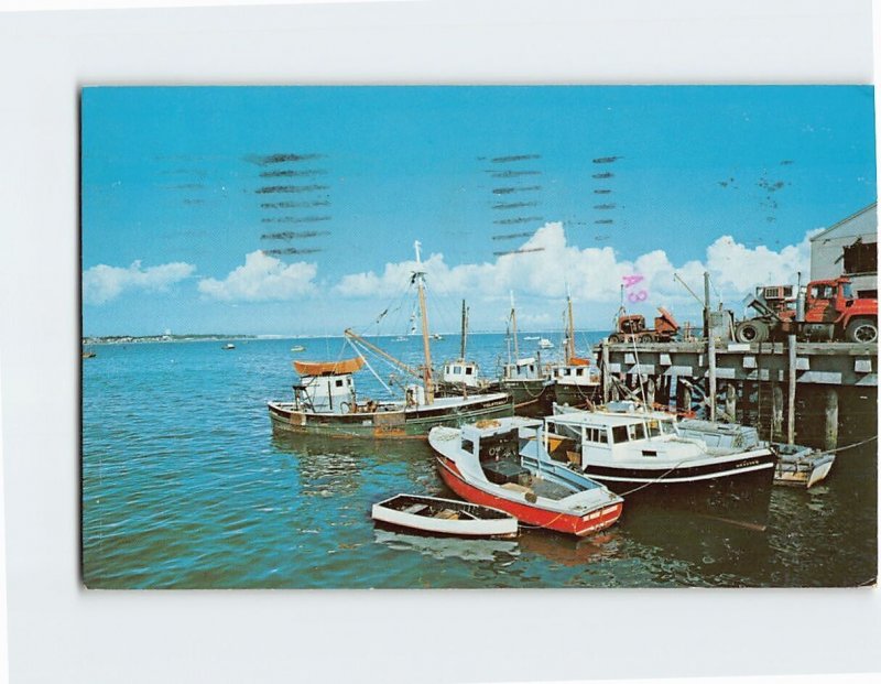 Postcard Provincetown Harbor Cape Cod Provincetown Massachusetts USA