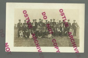 Providence RHODE ISLAND RPPC c1910 BAND Posing K of P Knights of Pythias LODGE