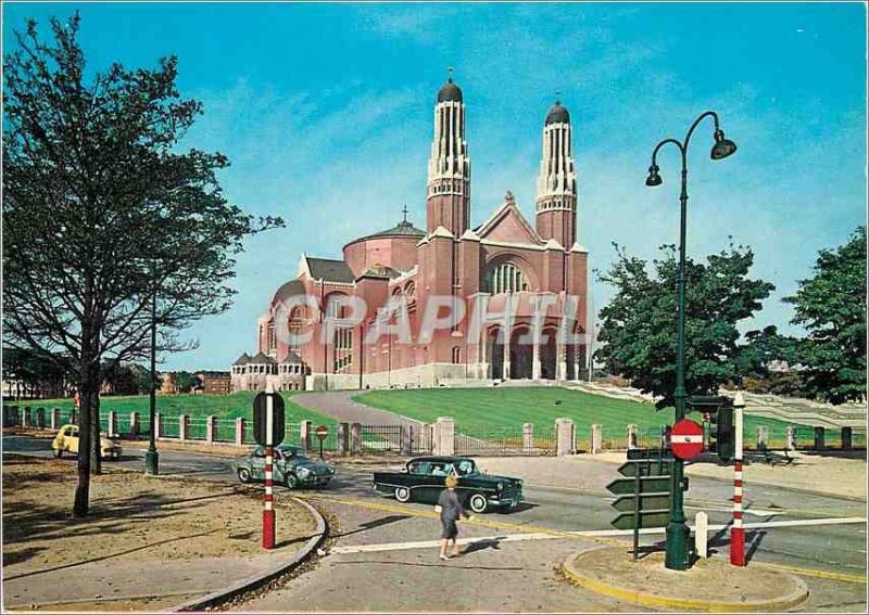 Modern Postcard Basilica of Brussels koekelberg