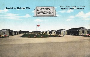 VINTAGE POSTCARD LOST RIVER MOTOR COURT BOWLING GREEN KENTUCKY