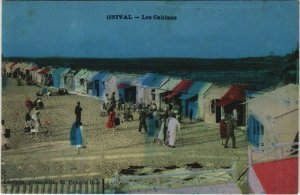 CPA ONIVAL-sur-MER Les Cabines (807662)