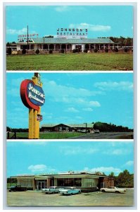 c1950's Johnson's Restaurants North Smithfield North Carolina Vintage Postcard