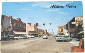 H2745   ABILENE, TX.  POSTCARD,  STREET SCENE