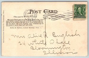 Lookout Mountain  Tennessee  Moccasin Bend  TN RIver   Postcard  1908