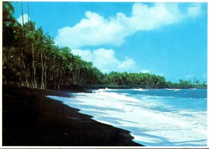 Hawaii Kalapana Beach Black Sands