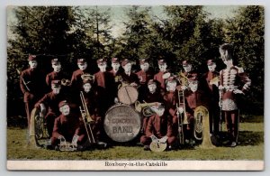 NY Roxbury In The Catskills Concert Band c1907  Postcard S25