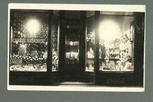 Perry IOWA RPPC 1914 PERRY CANDY KITCHEN Store COCA-COLA nr Ames Des Moines 