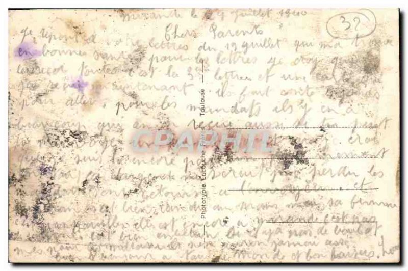 Postcard Auch Old Town Hall Square and the cathedral