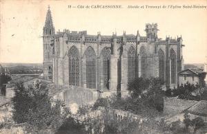 BF8218 carcassonne abside et transept de l eglise saint france       France