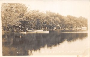 J65/ Middleville Michigan RPPC Postcard c1950s Streeter's Resort Boats 331