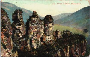 New Zealand Three Sisters Katoomba Vintage Postcard C209