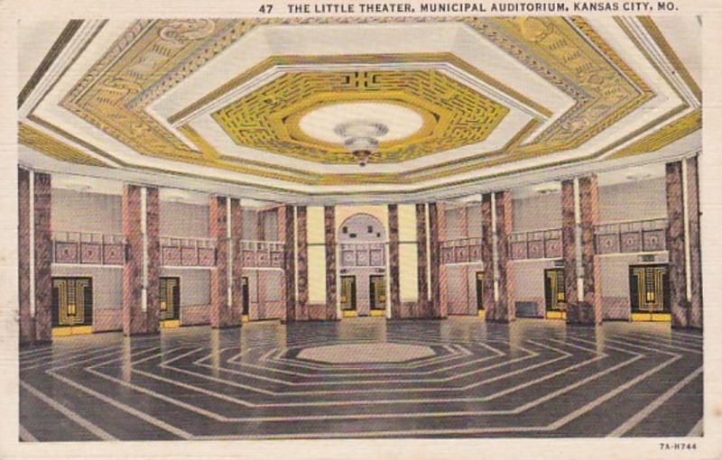 Missouri Kansas City Municipal Auditorium The Little Theater Curteich