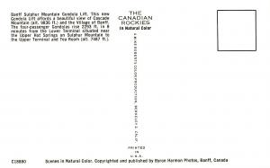 Canada - Alberta, Banff. Sulphur Mountain  (Aerial Lift)