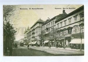 206615 POLAND WARSZAWA Marszalkowska str RPPC to St.Petersburg