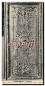 Old Postcard Musee Des Arts Decoratifs panel Wood Sculpting Louis XIV period