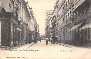 B92737 souvenir de blankenberghe la rue de l eglise chariot belgium