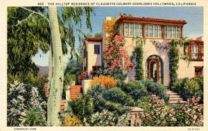 CA - Hollywood. Home of Claudette Colbert