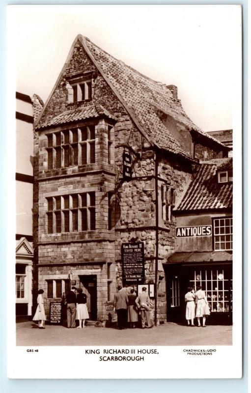 The King Richard III Restaurant & Coffee House Scarborough Vintage Postcard A51