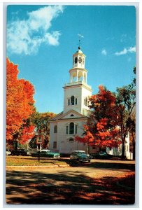 c1960 Old First Church Exterior Cemetery Exterior Bennington Vermont VT Postcard 