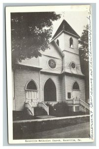 Vintage 1940's Postcard Knoxville Methodist Church Knoxville Pennsylvania