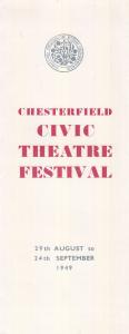 Chesterfield 1940s Civic Theatre Festival Mayor Opera Programme Flyer