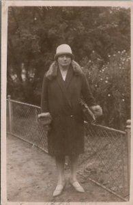 Germany Cottbus Brandenburg Young Woman Friedel 1928 RPPC Postcard T18