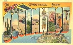 Southwest Large Letter Town Postcard Postcards  Southwest
