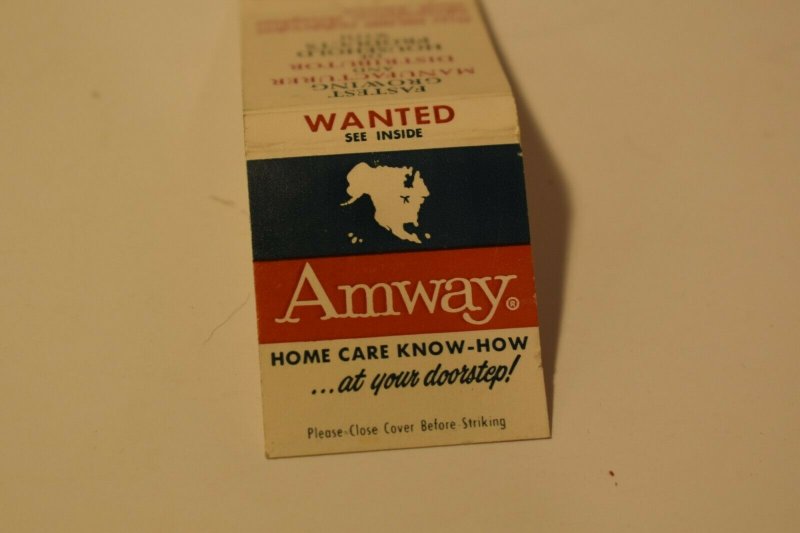 Amway Home Care Know-How at Your Doorstep! 20 Strike Matchbook Cover