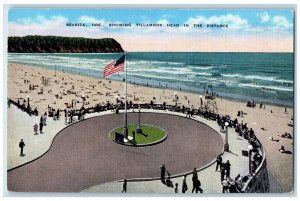 c1940's Showing Tillamook Head in the Distance Seaside Oregon OR Postcard 