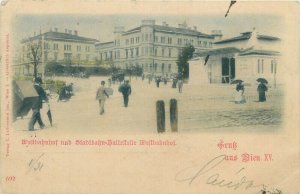 Austria Vienna XV railway station 1899 
