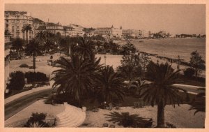 Vintage Postcard 1920's Les Jardins Cannes French Riviera France