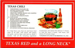 Recipe Texas Chili Courtesy Of Lone Star Brewing Company