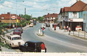 Esso Petrol Station Garage at the Broadway Swalecliffe Kent 1970s Postcard