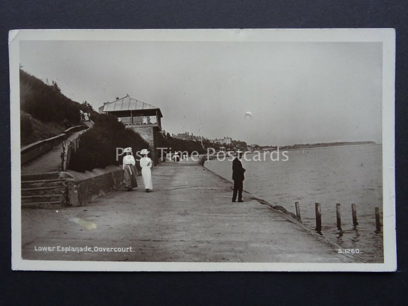 Essex DOVERCOURT Lower Esplanade c1910 RP Postcard by KIngsway S1260