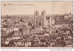 Belgium Brussells Bruxelles Panoramaic Eglise Saint Gudule Et Panorama 1919