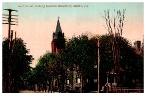 Pennsylvania Milton Arch street looking towards Broadway