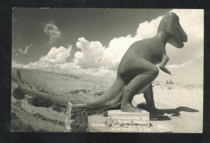 RPPC RAPID CITY SOUTH DAKOTA SD DINOSAUR PARK VINTAGE REAL PHOTO POSTCARD