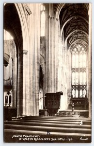 Vintage Photo Postcard South Transept St Mary's Redcliffe Bristol