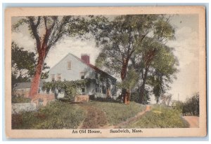 c1940's An Old House Sandwich Massachusetts MA Unposted S.E. Silsby Postcard