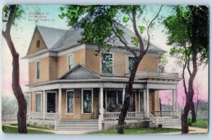 Battle Creek Iowa IA Postcard Residence Of Peter Behn Exterior 1908 Antique