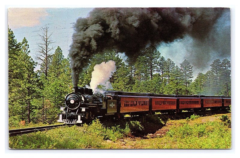 Old No. 36 White Mountain Scenic Railroad McNary Arizona c1993 Postcard