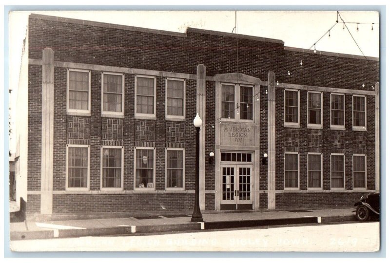 c1940's New American Legion Building 26-19 Sibley IA RPPC Photo Postcard