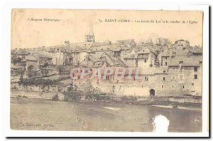 Saint Come Old Postcard edges of Lot and the bell tower of the & # 39eglise