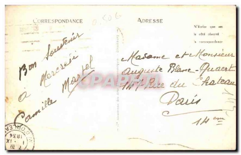 Old Postcard Limoges Jardin de l'Eveche