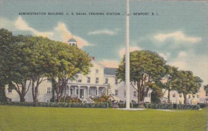 Rhode Island Newport Administration Building U S Naval Training Station 1942