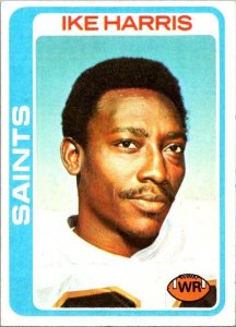 1978 Topps Football Card Ike Harris New Orleans Saints sk7445