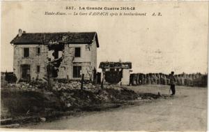 CPA MILITAIRE La Grande Guerre-Haute Alsace, La Gare d'Aspach (316381)