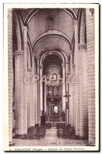 Postcard Old Chauvigny Vienna Interior of St Peter's Church