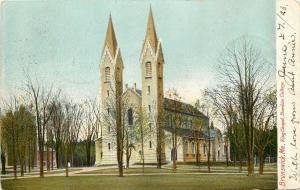 c1906 Postcard; Brunswick ME, King Chapel, Bowdoin College, Cumberland Co Posted